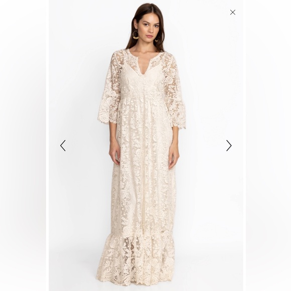 🤍NWT JOHNNY WAS HARPER LACE MAXI DRESS🌟 - Picture 5 of 7